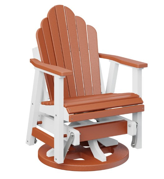 Berlin Gardens Cozi-Back Swivel Glider with Allochrome Brackets