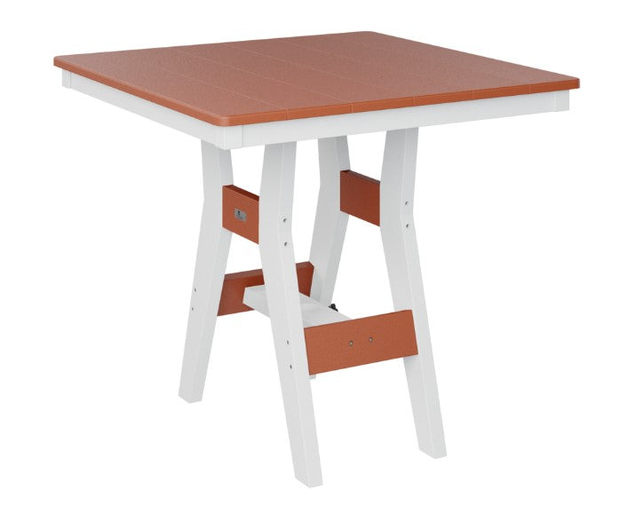 Berlin Gardens Harbor Bar Tables Standard Top 33" Square Bar Table