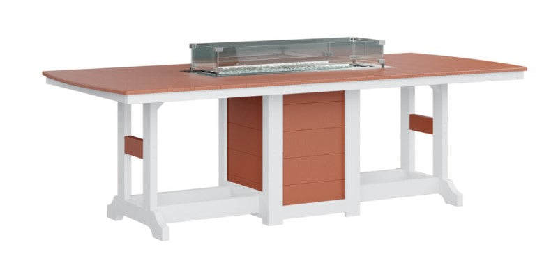 Berlin Gardens Garden Classic Standard Top 44" x 96" Rectangular Fire Counter Table