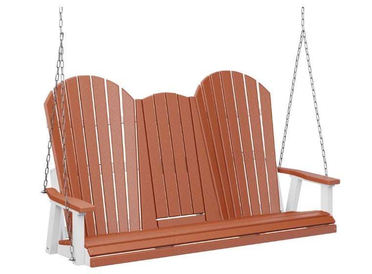 Berlin Gardens Comfo-Back Three Seat Swing w/Console (Zinc Chains)