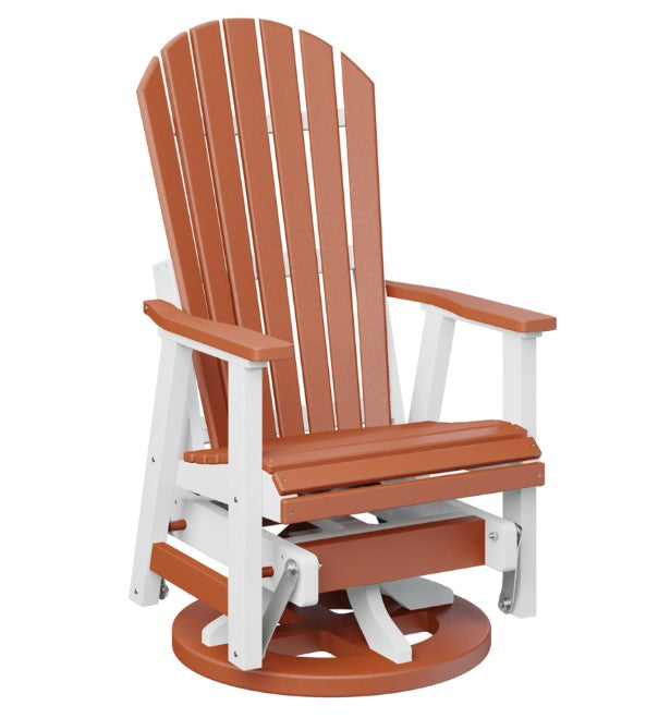 Berlin Gardens Comfo-Back Swivel Glider with Allochrome Brackets