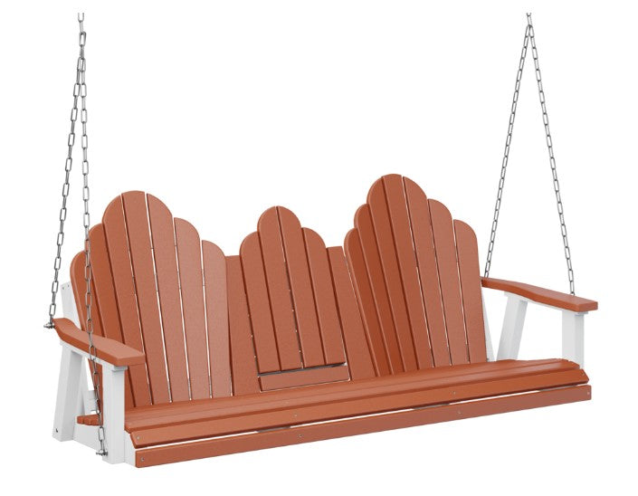 Berlin Gardens Cozi-Back Three Seat Swing w/Console (Stainless Chains)