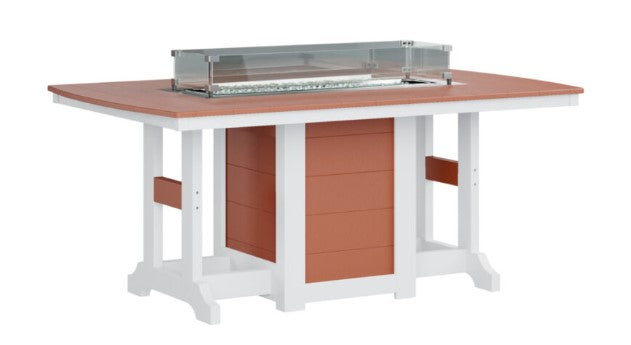 Berlin Gardens Garden Classic Standard Top 44" x 72" Rectangular Fire Bar Table