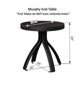 Berlin Gardens Murphy Aluminum Dining End Table