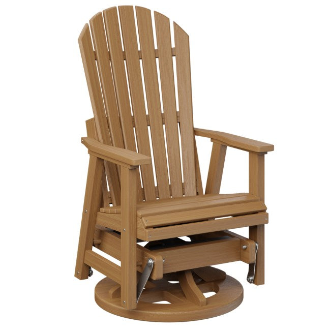 Berlin Gardens Comfo-Back Swivel Glider with Allochrome Brackets