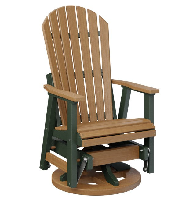 Berlin Gardens Comfo-Back Swivel Glider with Allochrome Brackets