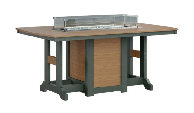 Berlin Gardens Garden Classic Standard Top 44" x 72" Rectangular Fire Bar Table