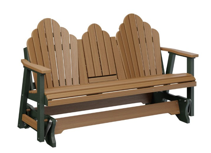 Berlin Gardens Cozi-Back Three Seat Glider w/Console Allochrome Brackets