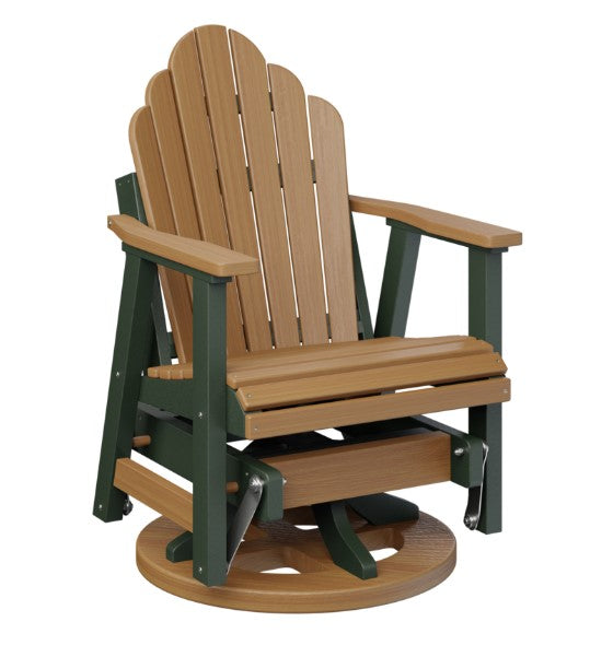 Berlin Gardens Cozi-Back Swivel Glider with Allochrome Brackets