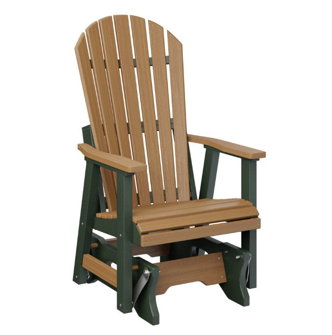 Berlin Gardens Comfo-Back Single Glider with Allochrome Brackets