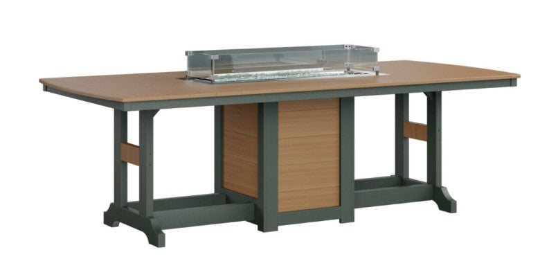 Berlin Gardens Garden Classic Standard Top 44" x 96" Rectangular Fire Counter Table