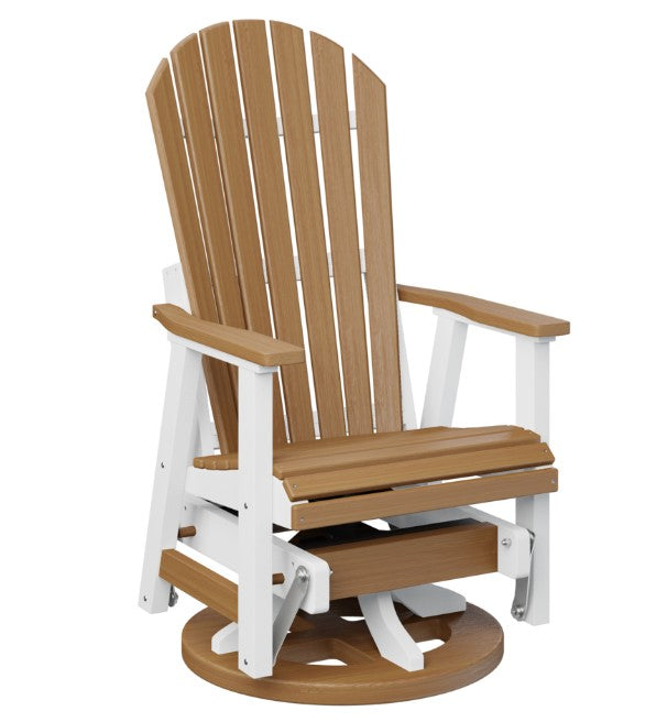 Berlin Gardens Comfo-Back Swivel Glider with Allochrome Brackets