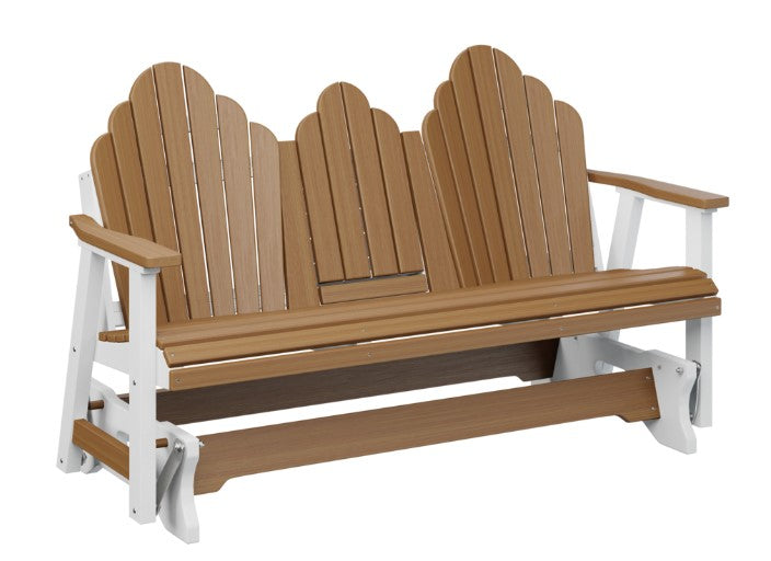 Berlin Gardens Cozi-Back Three Seat Glider w/Console Allochrome Brackets