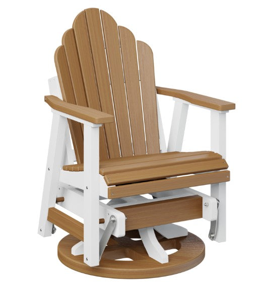 Berlin Gardens Cozi-Back Swivel Glider with Allochrome Brackets