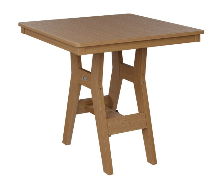 Berlin Gardens Harbor Bar Tables Standard Top 33" Square Bar Table