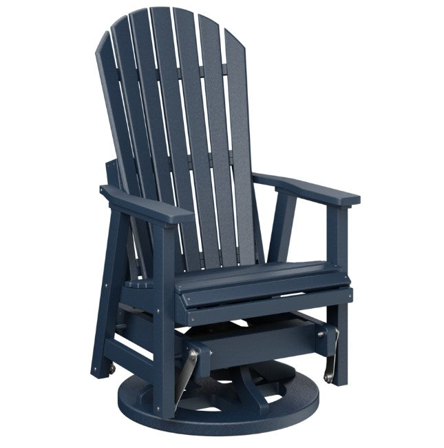 Berlin Gardens Comfo-Back Swivel Glider with Allochrome Brackets