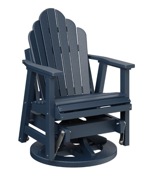 Berlin Gardens Cozi-Back Swivel Glider with Allochrome Brackets