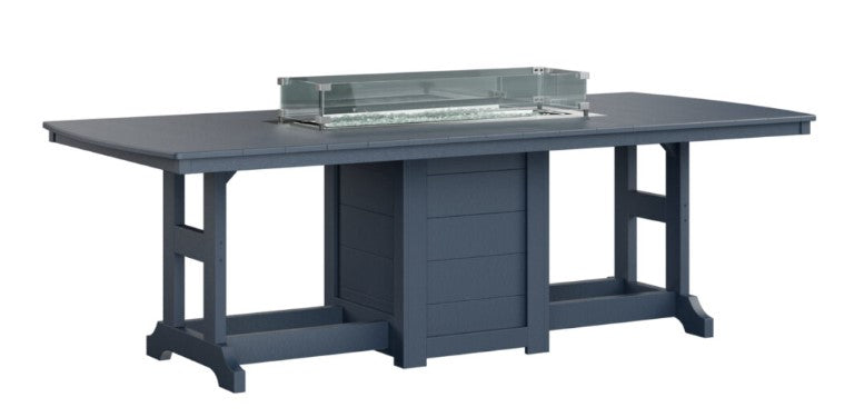 Berlin Gardens Garden Classic Standard Top 44" x 96" Rectangular Fire Bar Table