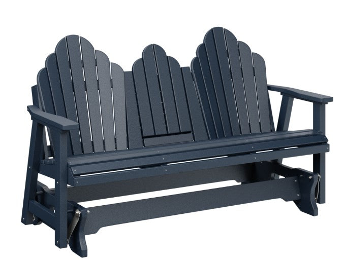 Berlin Gardens Cozi-Back Three Seat Glider w/Console Allochrome Brackets