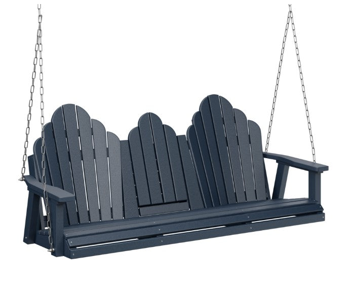 Berlin Gardens Cozi-Back Three Seat Swing w/Console (Zinc Chains)
