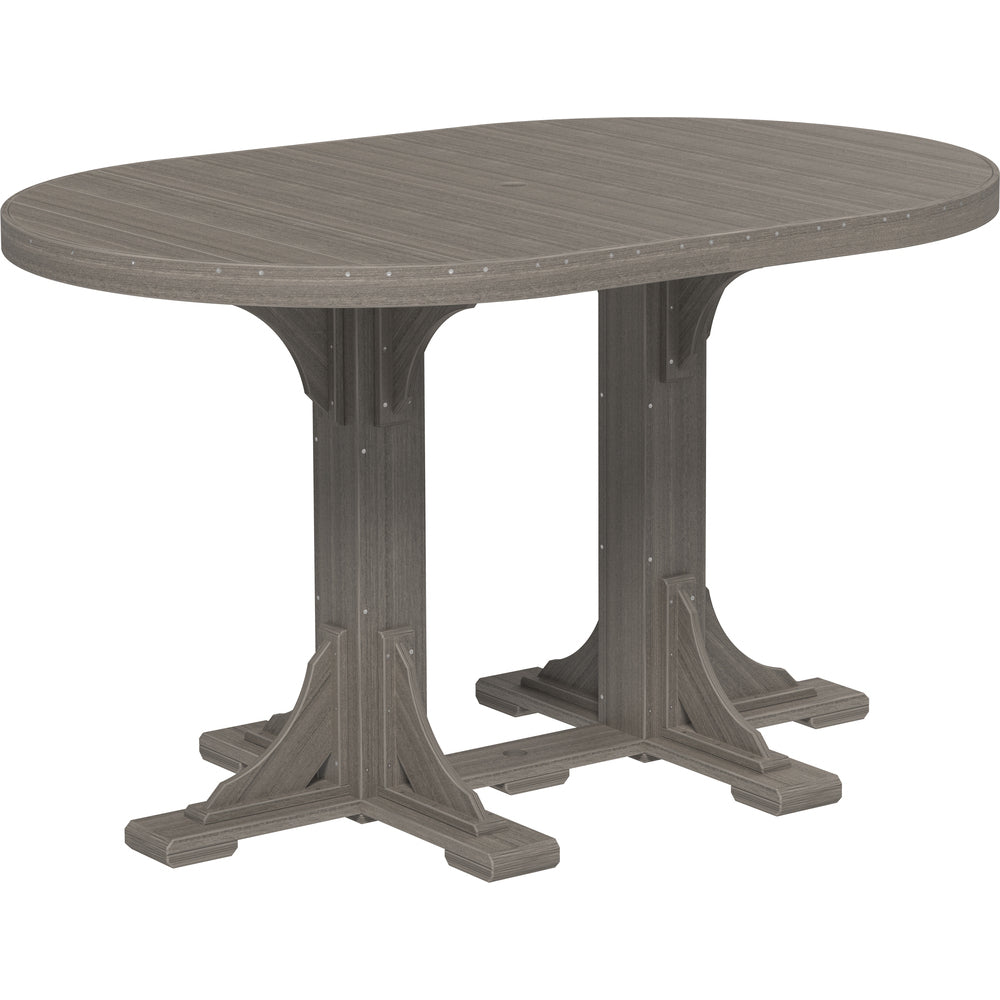 LuxCraft 4' x 6' Oval Table - Counter Height