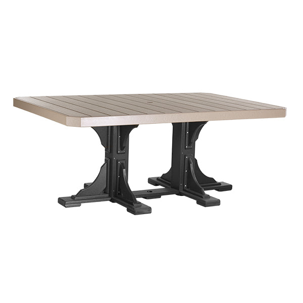 LuxCraft 4' x 6' Rectangular Table - Dining Height