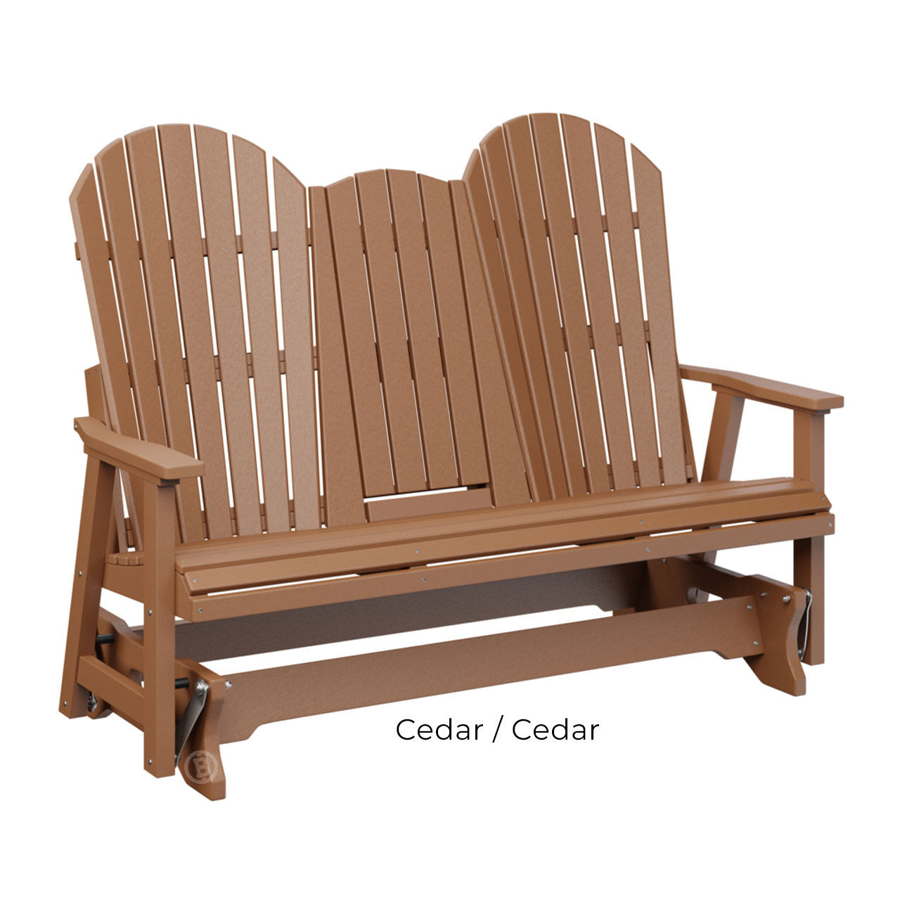 Berlin Gardens Comfo-Back Three Seat Glider w/Console