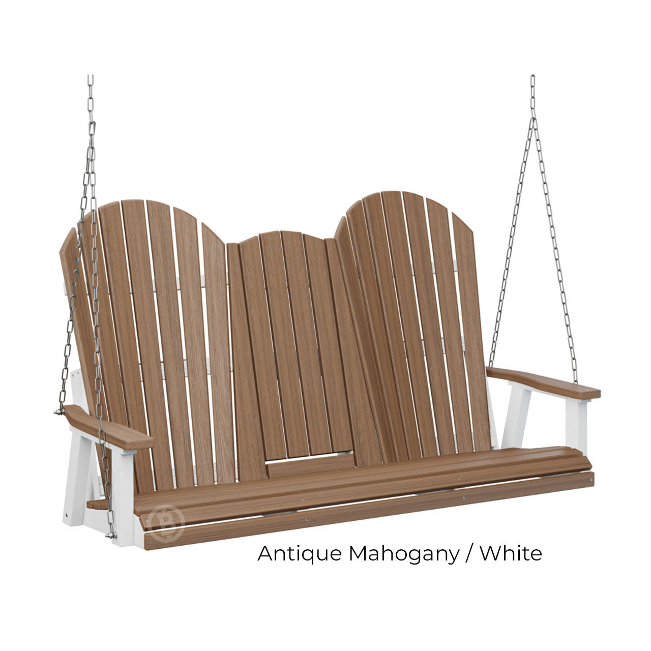 Berlin Gardens Comfo-Back Three Seat Swing w/Console (Stainless Chains)