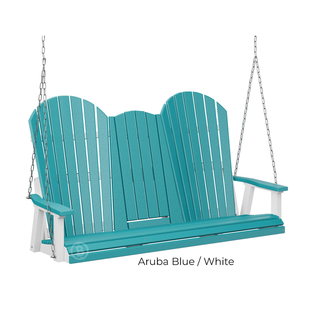 Berlin Gardens Comfo-Back Three Seat Swing w/Console (Stainless Chains)