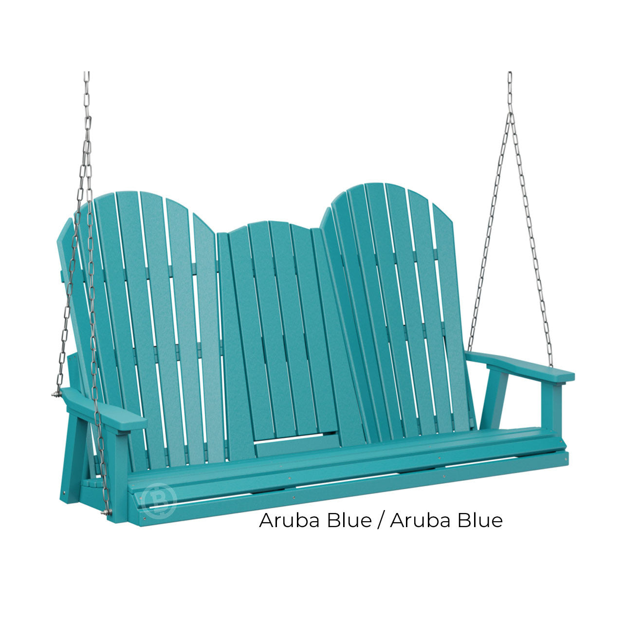 Berlin Gardens Comfo-Back Three Seat Swing w/Console (Stainless Chains)