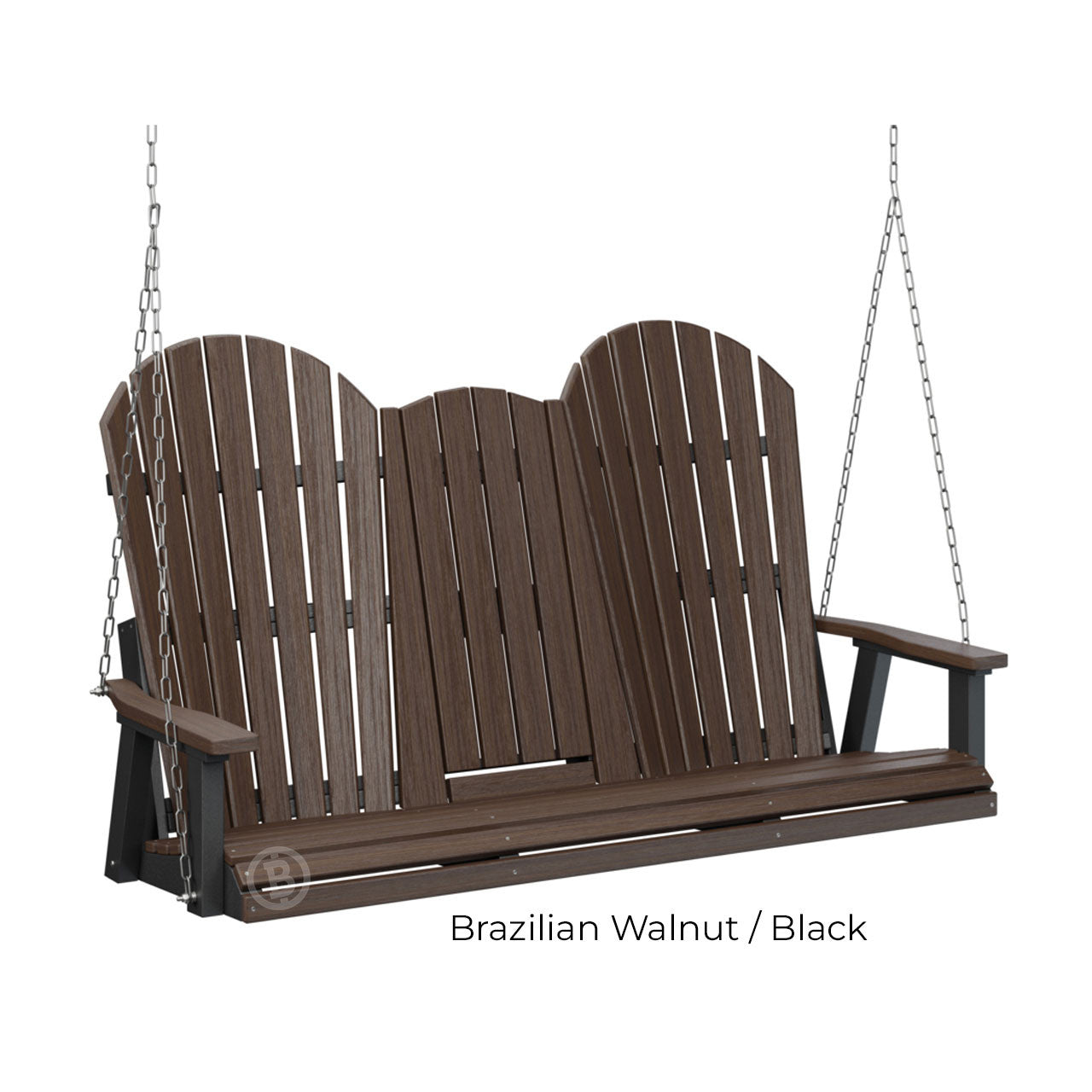 Berlin Gardens Comfo-Back Three Seat Swing w/Console (Stainless Chains)