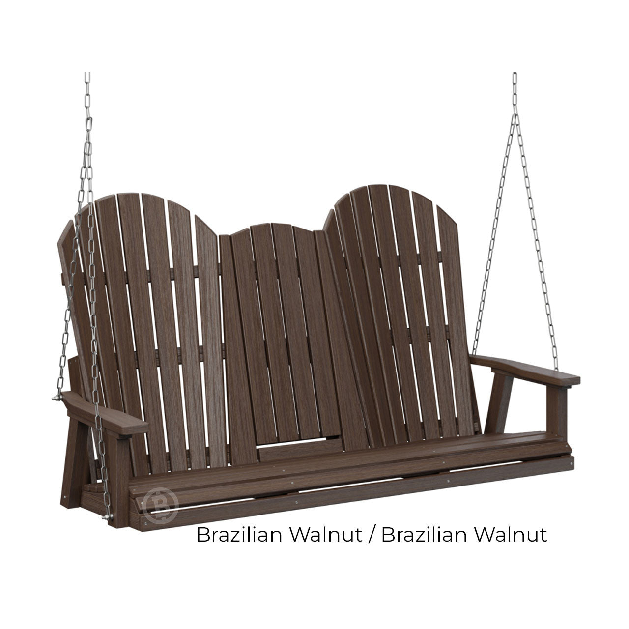 Berlin Gardens Comfo-Back Three Seat Swing w/Console (Stainless Chains)