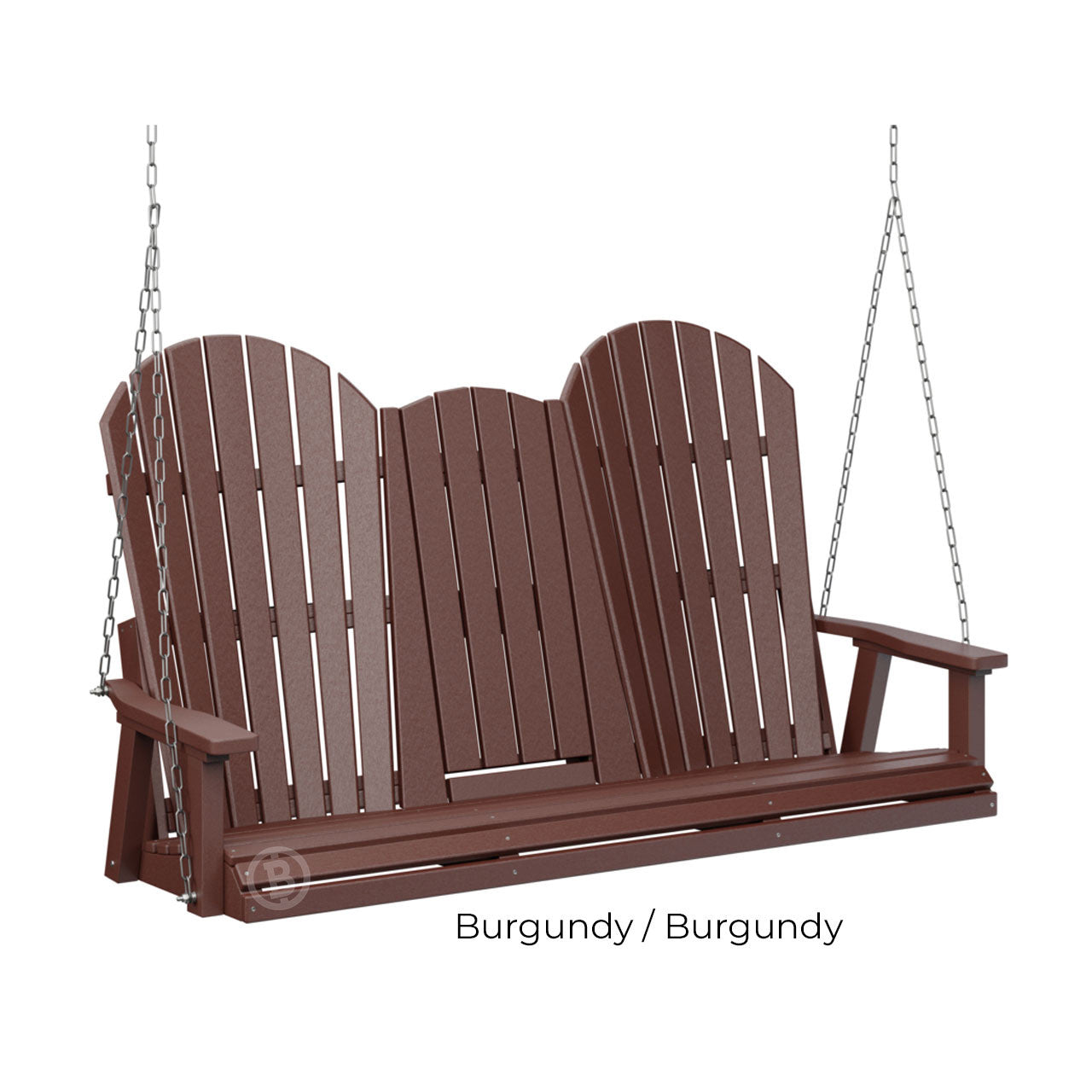 Berlin Gardens Comfo-Back Three Seat Swing w/Console (Stainless Chains)