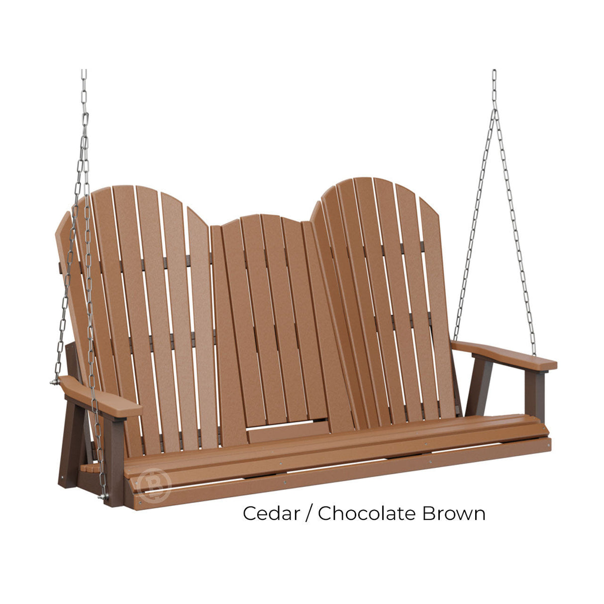 Berlin Gardens Comfo-Back Three Seat Swing w/Console (Stainless Chains)