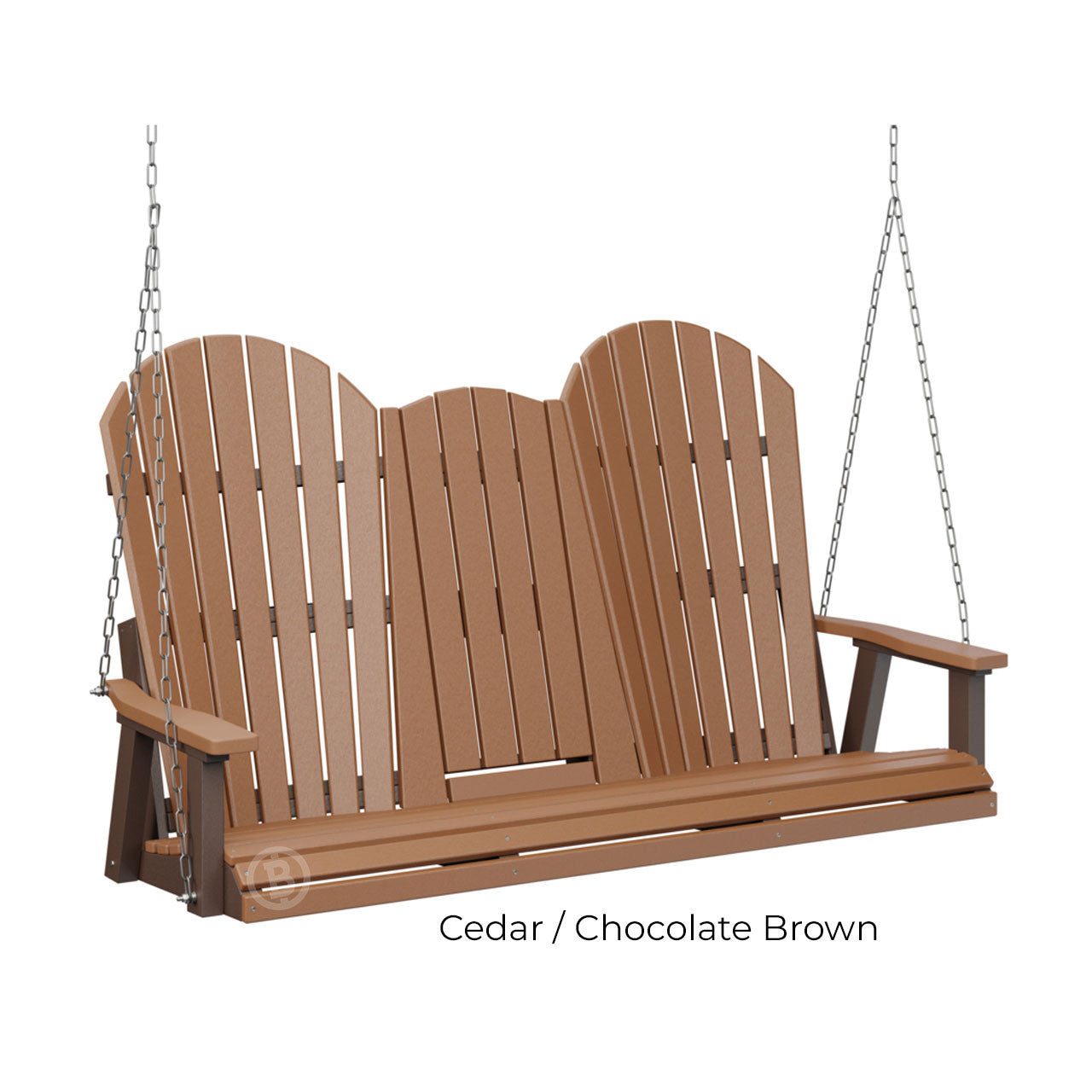 Berlin Gardens Comfo-Back Three Seat Swing w/Console (Stainless Chains)