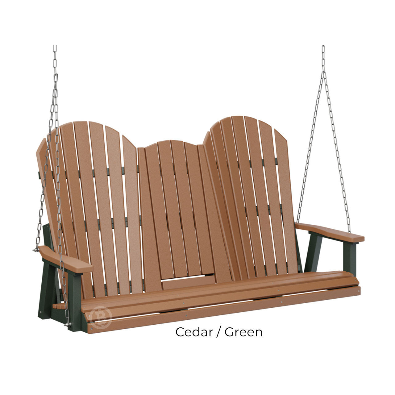 Berlin Gardens Comfo-Back Three Seat Swing w/Console (Stainless Chains)