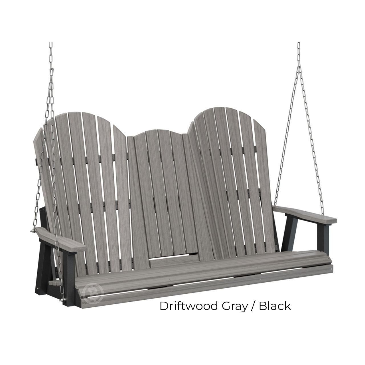 Berlin Gardens Comfo-Back Three Seat Swing w/Console (Stainless Chains)