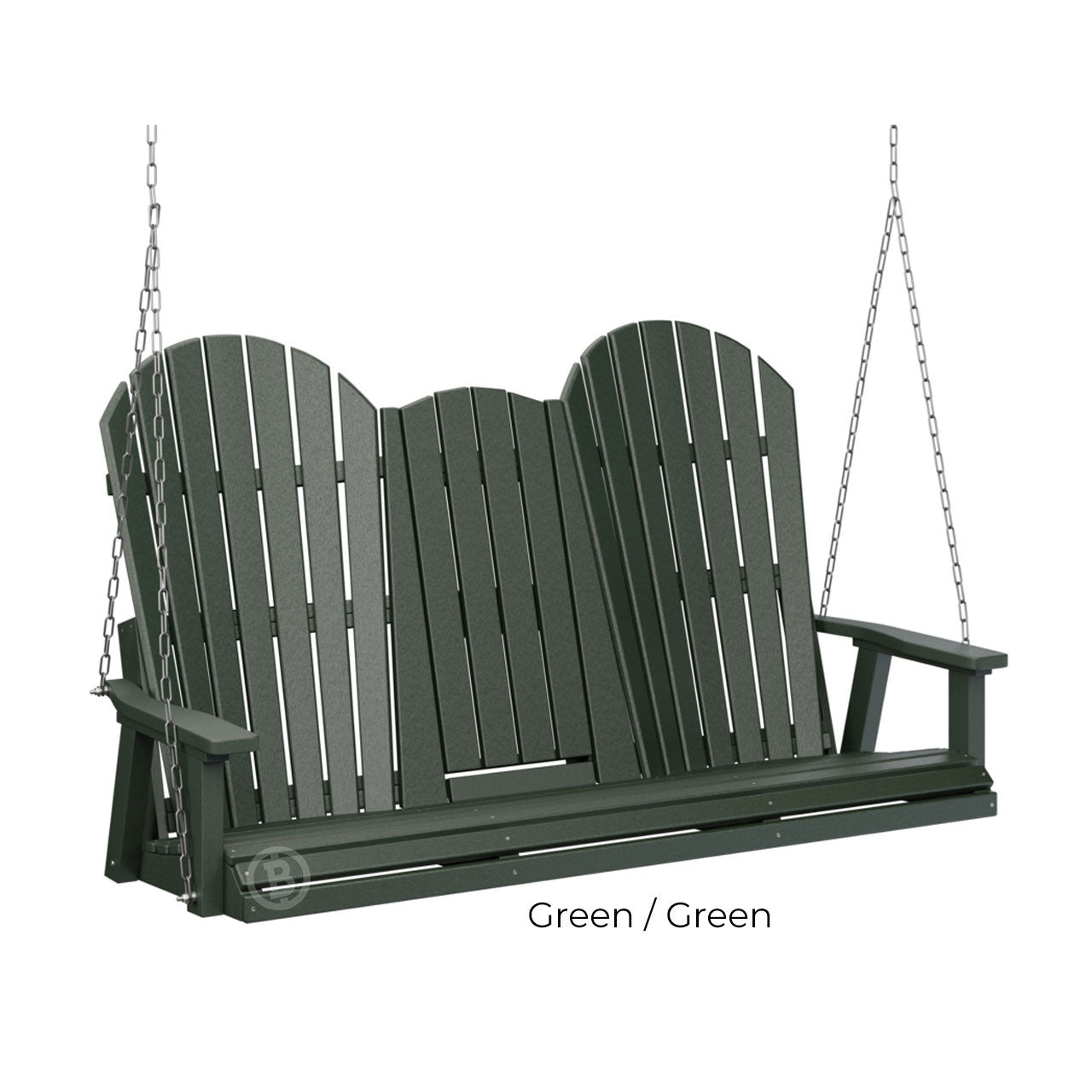 Berlin Gardens Comfo-Back Three Seat Swing w/Console (Stainless Chains)