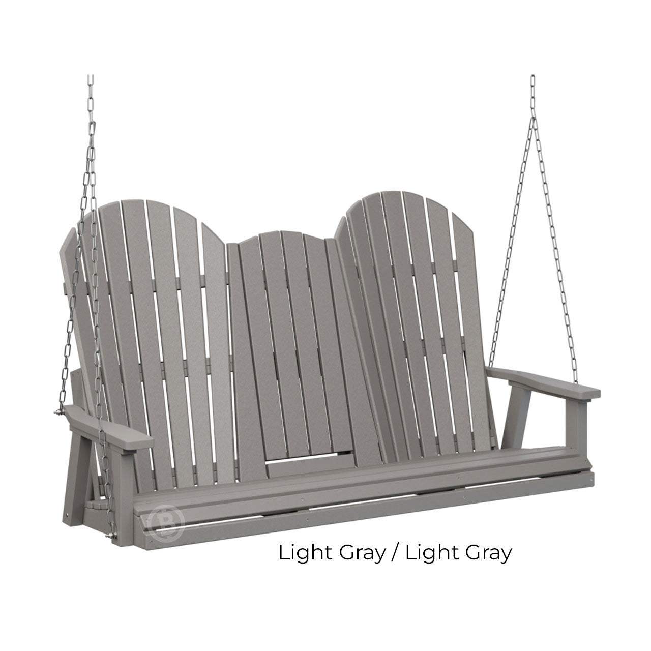 Berlin Gardens Comfo-Back Three Seat Swing w/Console (Stainless Chains)