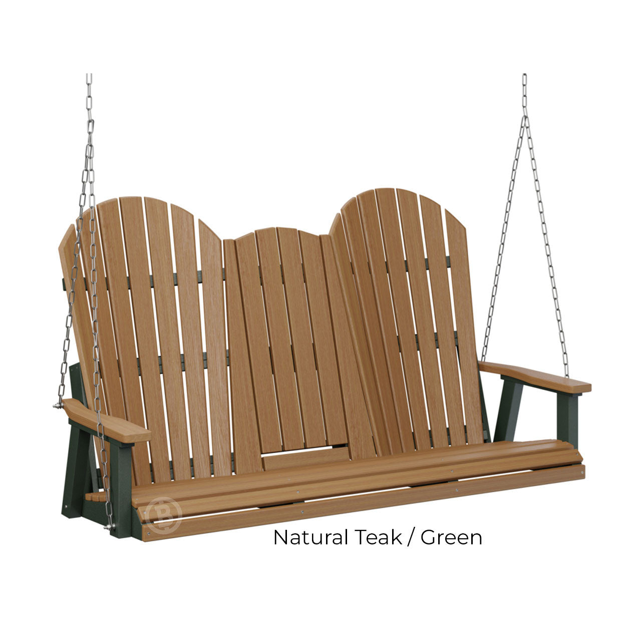 Berlin Gardens Comfo-Back Three Seat Swing w/Console (Stainless Chains)