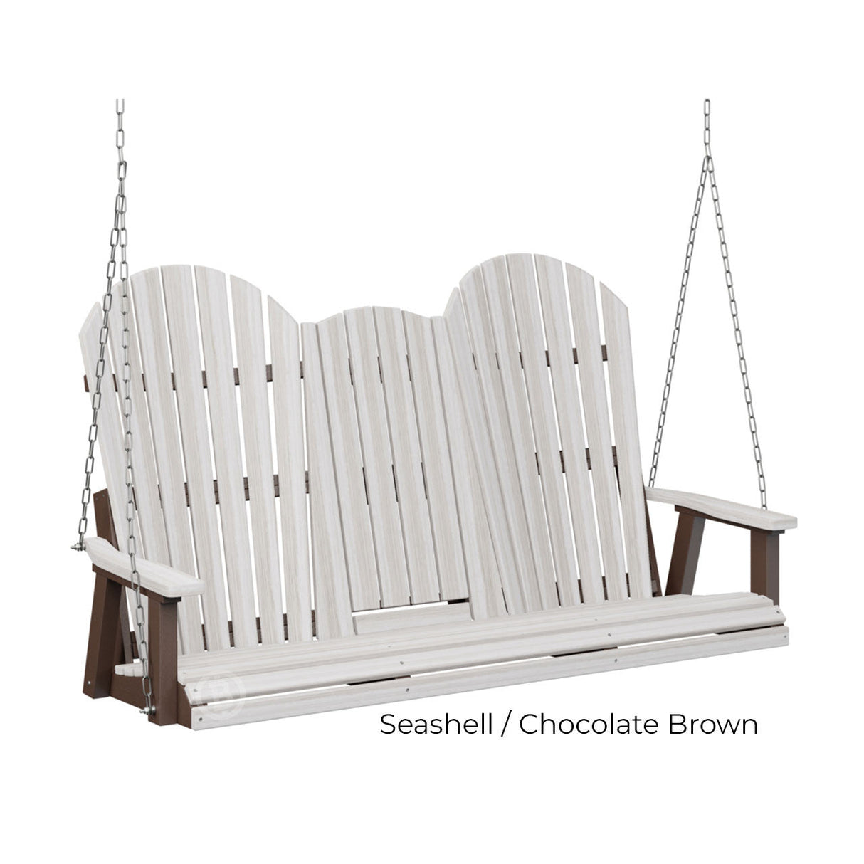 Berlin Gardens Comfo-Back Three Seat Swing w/Console (Stainless Chains)