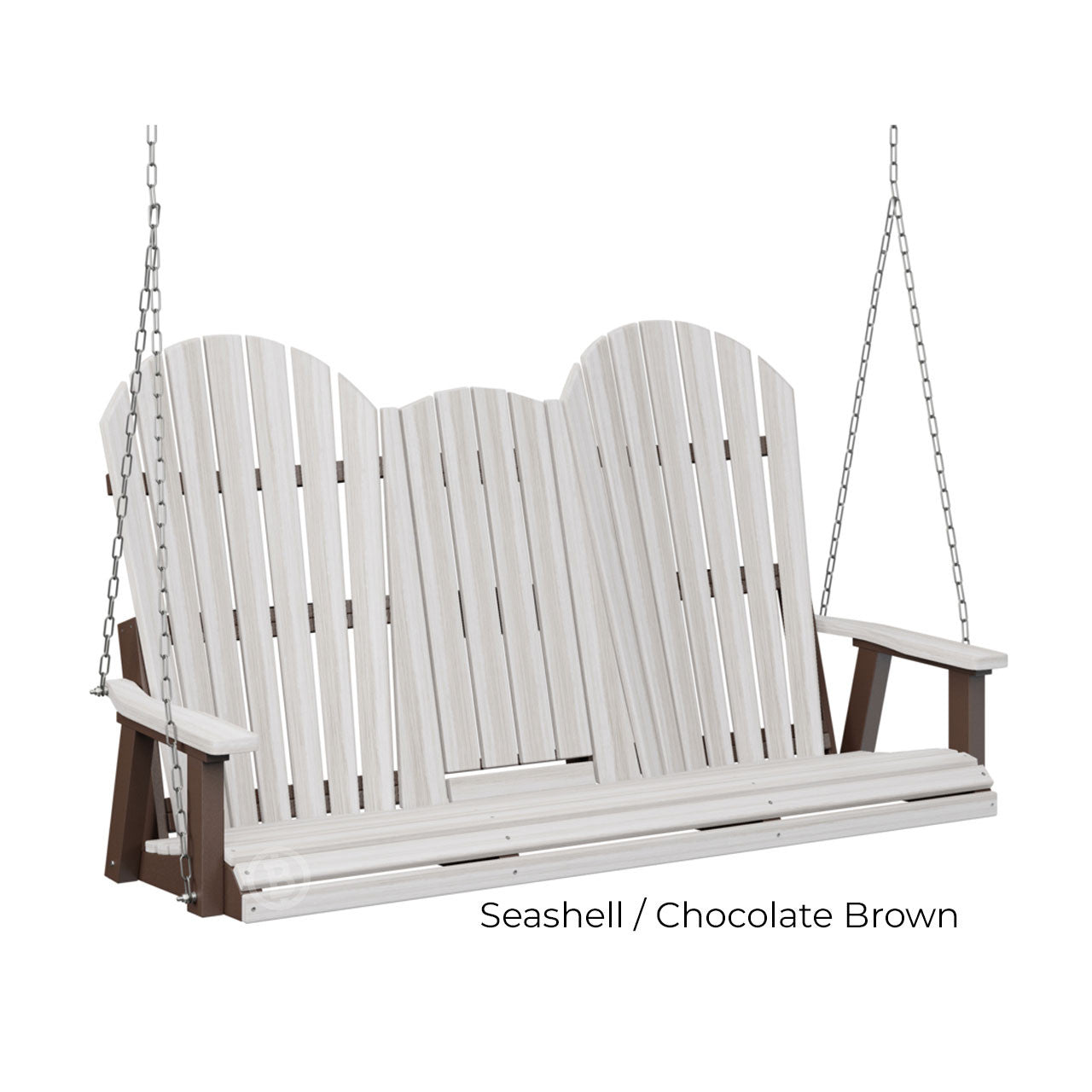 Berlin Gardens Comfo-Back Three Seat Swing w/Console (Stainless Chains)