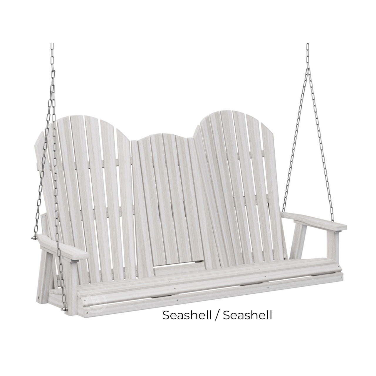 Berlin Gardens Comfo-Back Three Seat Swing w/Console (Stainless Chains)