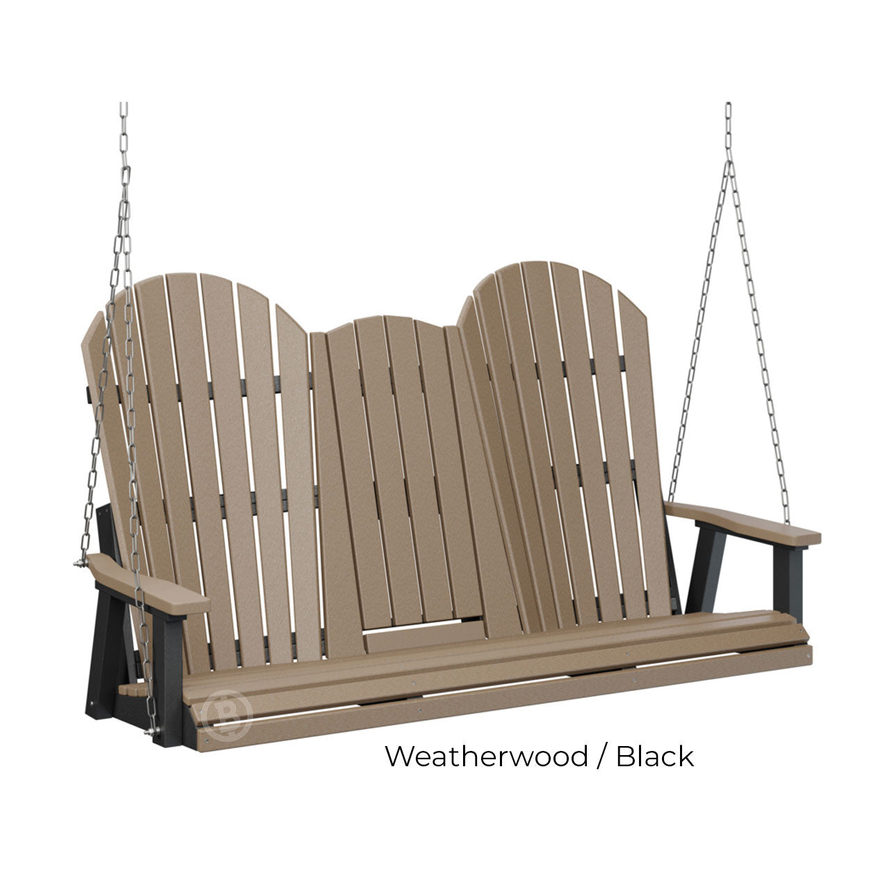 Berlin Gardens Comfo-Back Three Seat Swing w/Console (Stainless Chains)