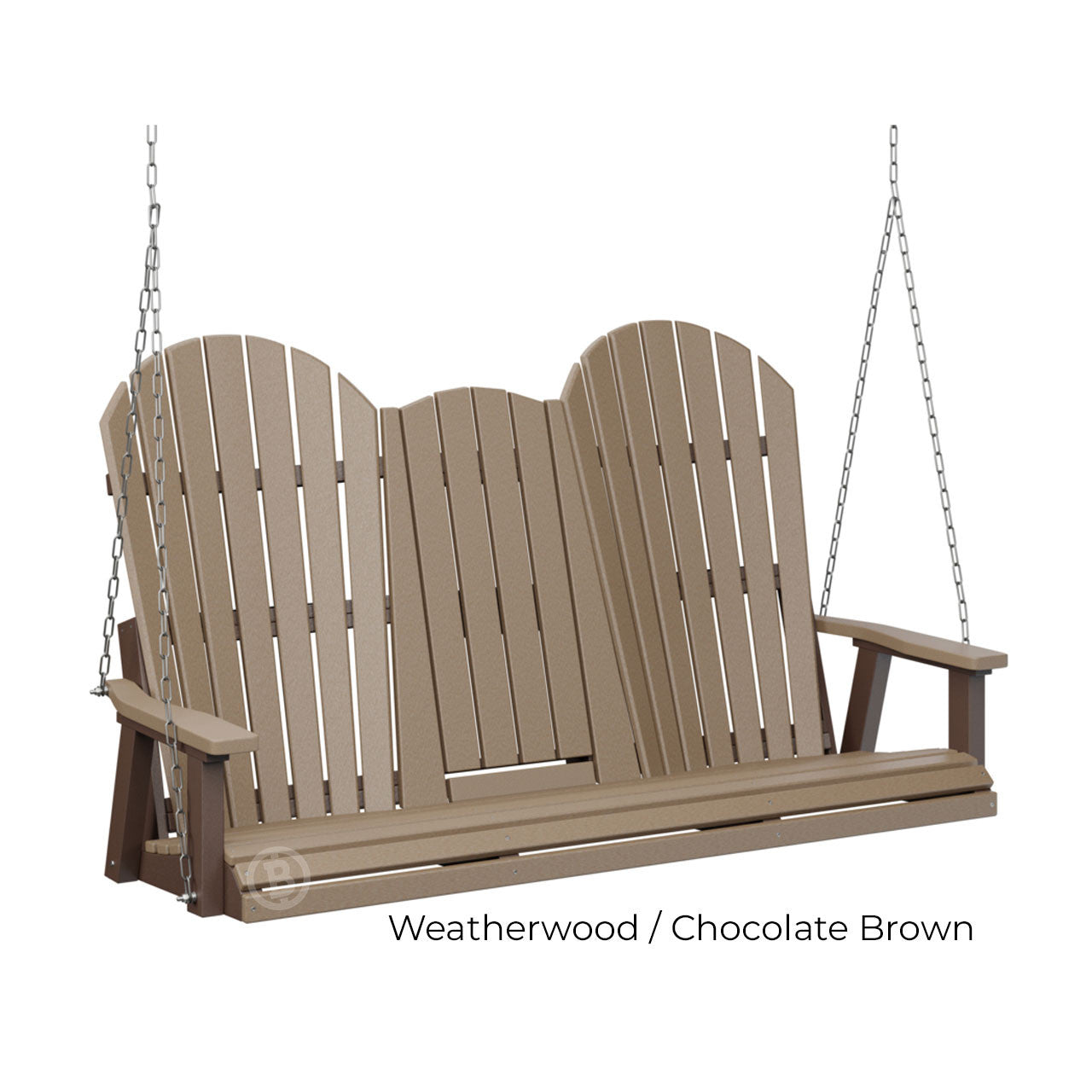 Berlin Gardens Comfo-Back Three Seat Swing w/Console (Stainless Chains)