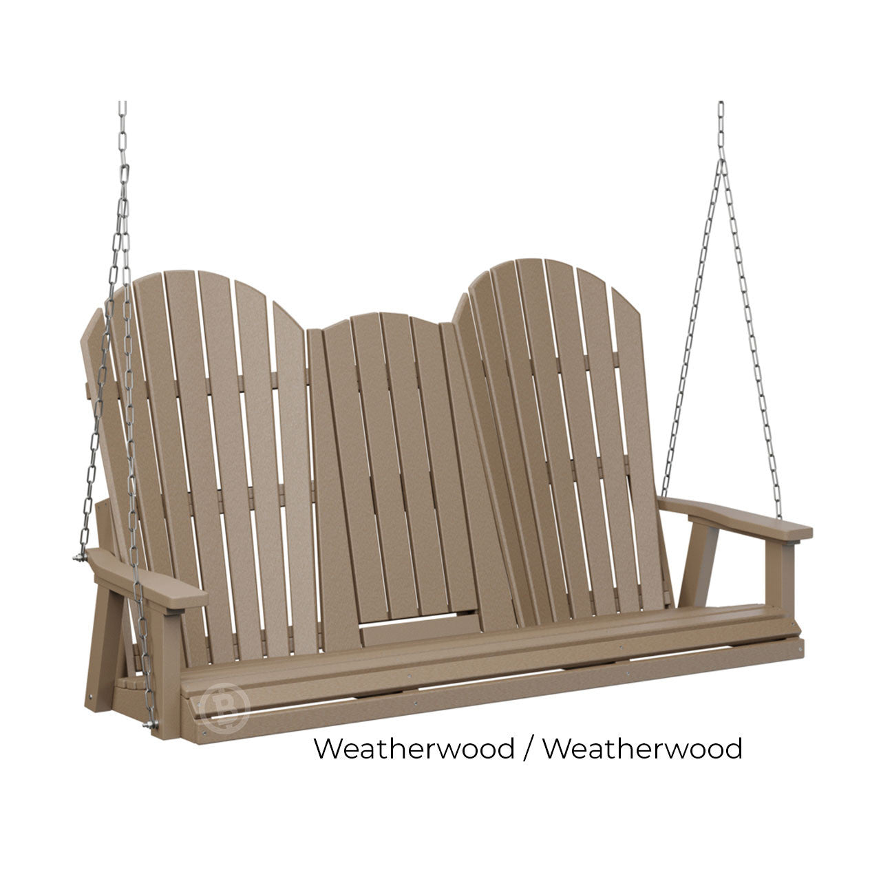 Berlin Gardens Comfo-Back Three Seat Swing w/Console (Stainless Chains)