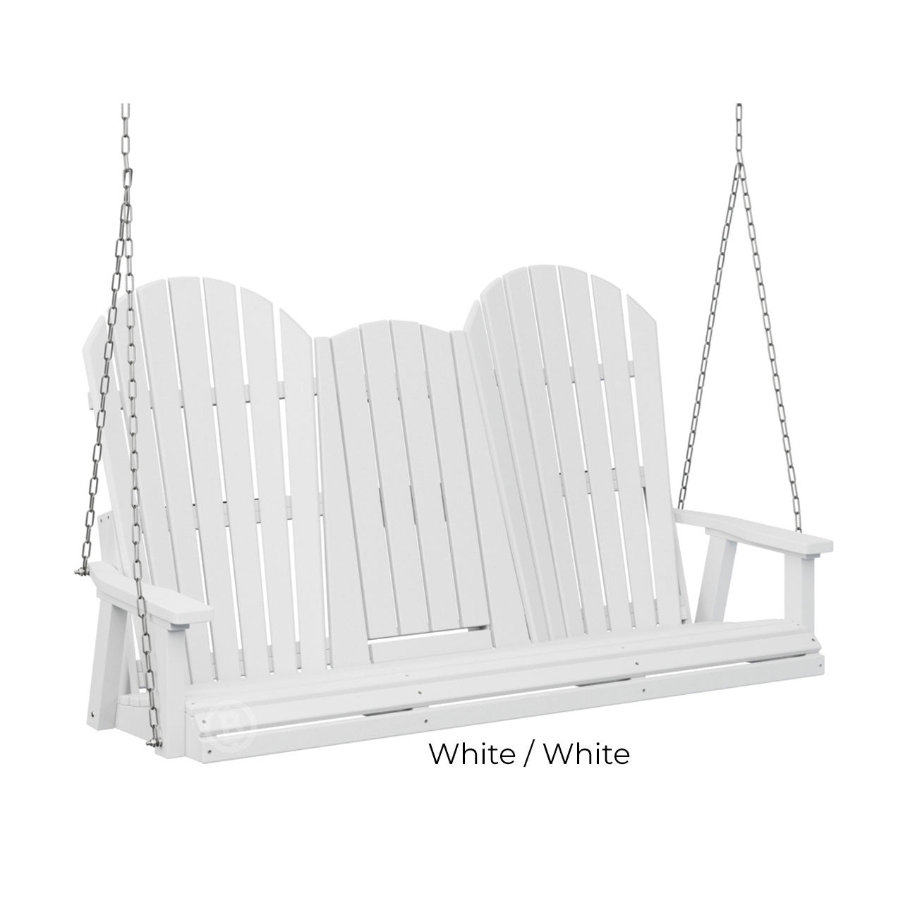 Berlin Gardens Comfo-Back Three Seat Swing w/Console (Stainless Chains)