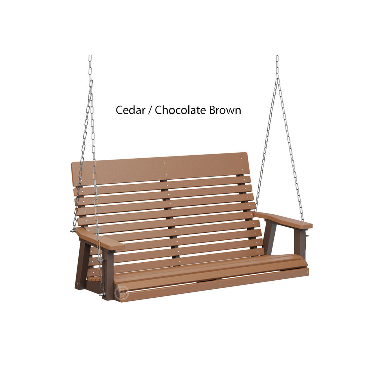 Berlin Gardens Casual-Back Double Swing (Zinc Chains)