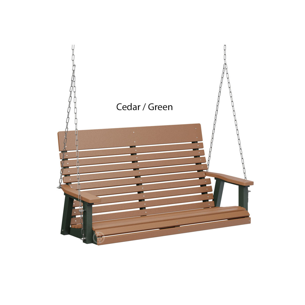 Berlin Gardens Casual-Back Double Swing (Zinc Chains)
