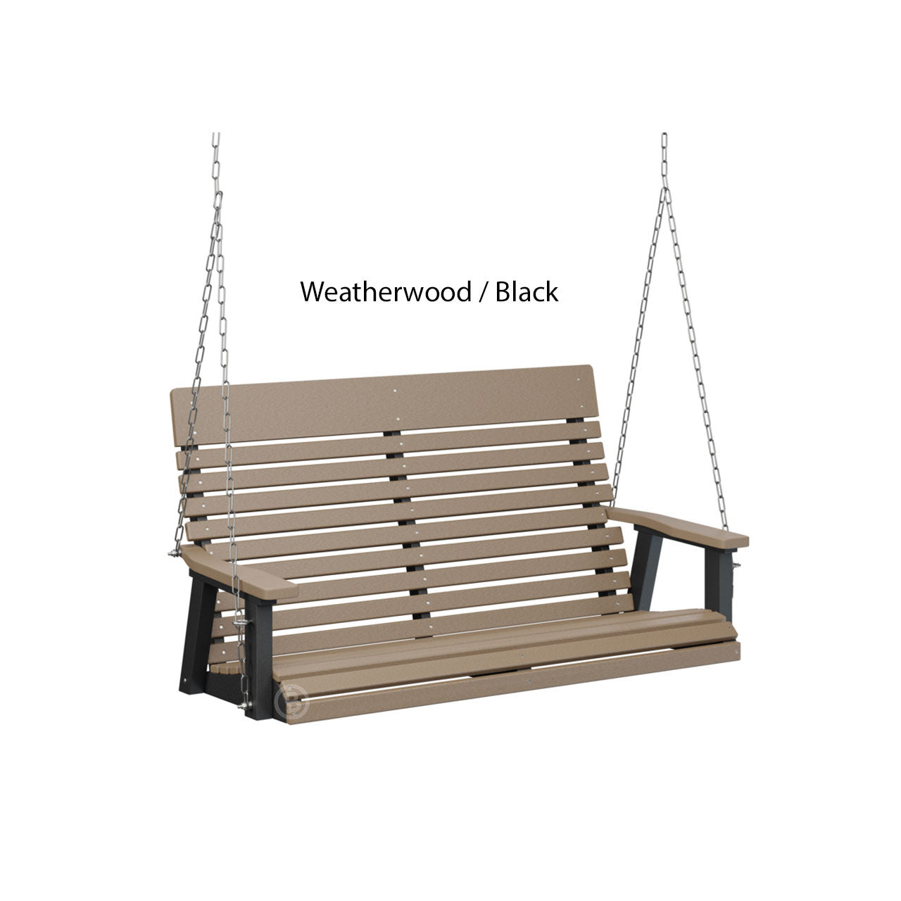 Berlin Gardens Casual-Back Double Swing (Zinc Chains)